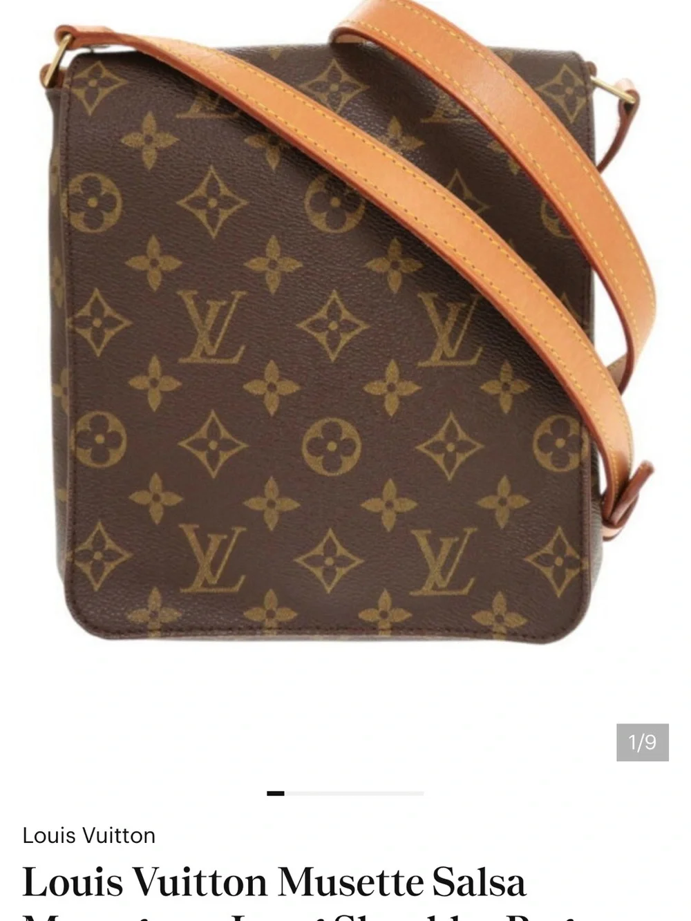 Louis Vuitton Monogram Canvas Messenger Crossbody in Brown & Tan